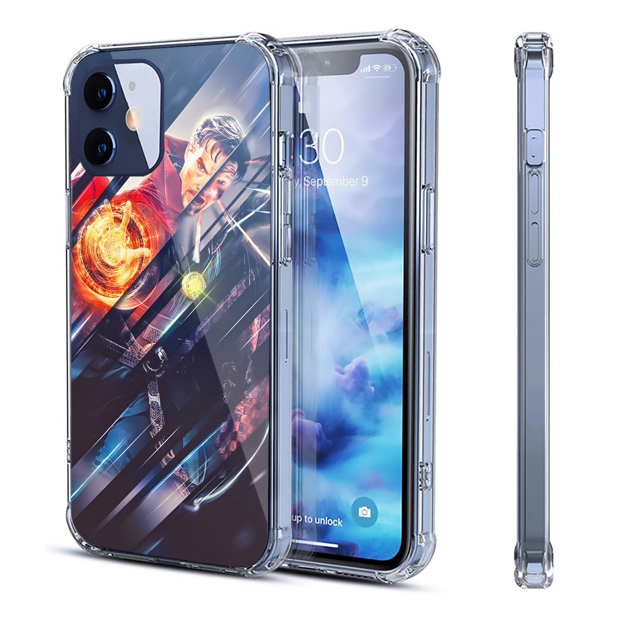 （画像用） アベンジャーズ The Avengers 【iPhone 12シリーズ対応】透明スマホケース（クリアソフトケース）